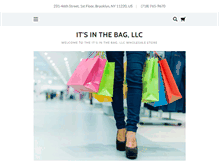 Tablet Screenshot of itsinthebagllc.com